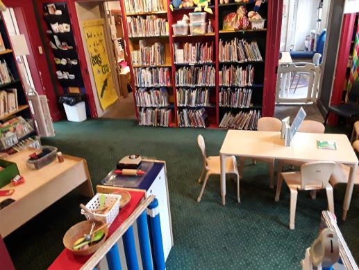 This is the main space for children.  Picture books and our parent collection are here.