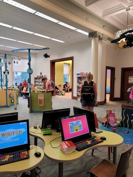 Image of families playing in our Early Literacy Center