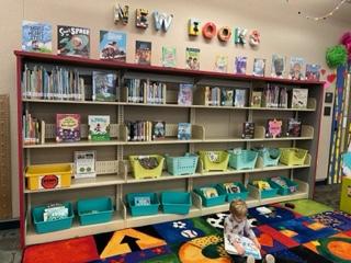 new book and playspace area