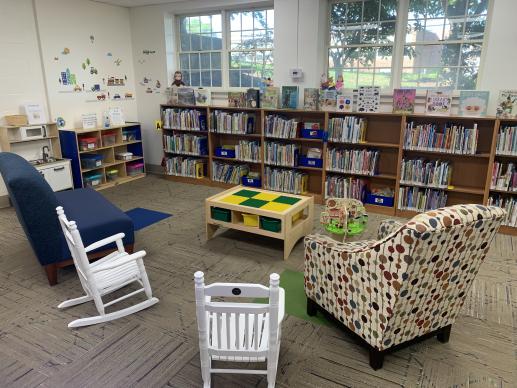 Picture book and play area