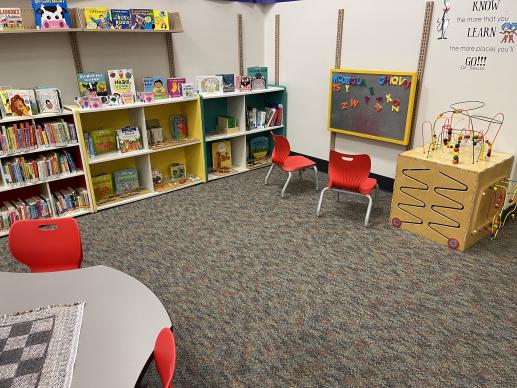 toddler play area at the Central Islip Public Library