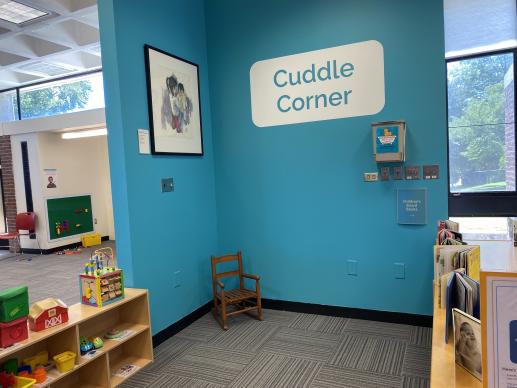 Cuddle Corner with toys and board books