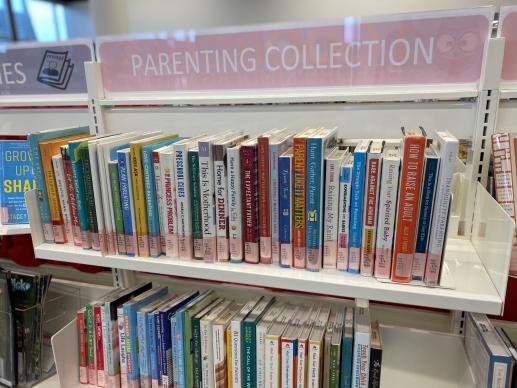 A look at some of the books in our Parent Resource collection, which is located next to our Early Literacy computers. 