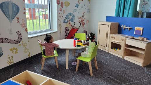 We have a great indoor play space for families and children!