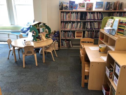 Thomas Memorial Library doll house and writing desk